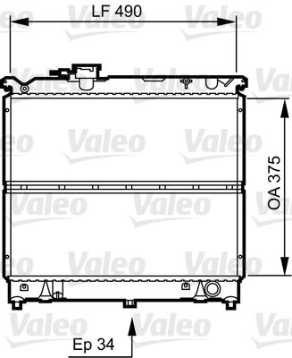 Kühler, Motorkühlung VALEO 731463