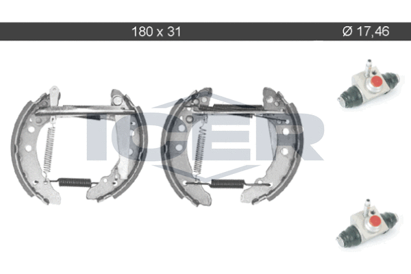 Bremsbackensatz ICER 79kt0002 c