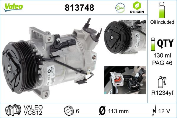 Klimakompressor VALEO 813748