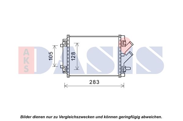 Kühler, Motorkühlung AKS DASIS 480001N
