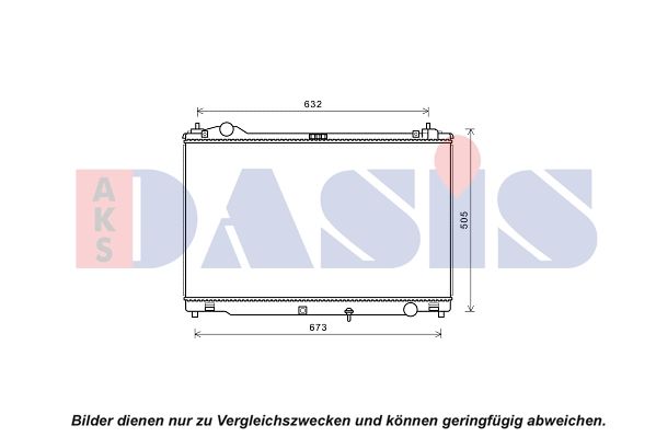 Kühler, Motorkühlung AKS DASIS 210265N