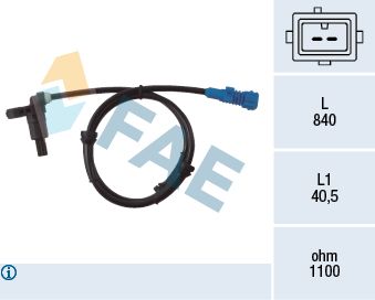 Sensor, Raddrehzahl FAE 78022