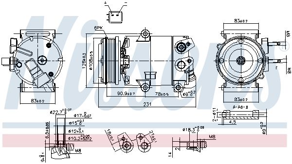 Kompressor, Klimaanlage NISSENS 890588