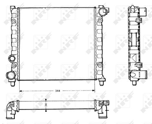 Kühler, Motorkühlung NRF 58766