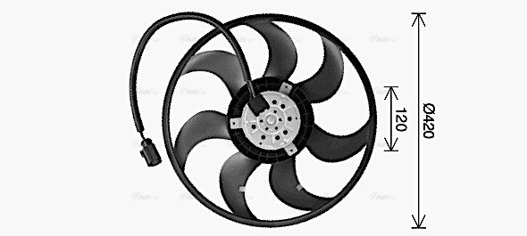 Lüfter, Motorkühlung AVA QUALITY COOLING vn7547
