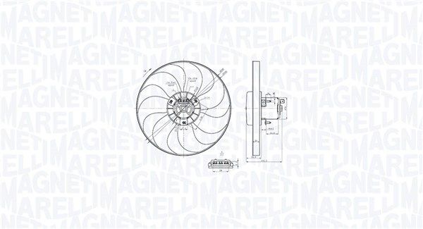 Lüfter, Motorkühlung MAGNETI MARELLI 069422879010