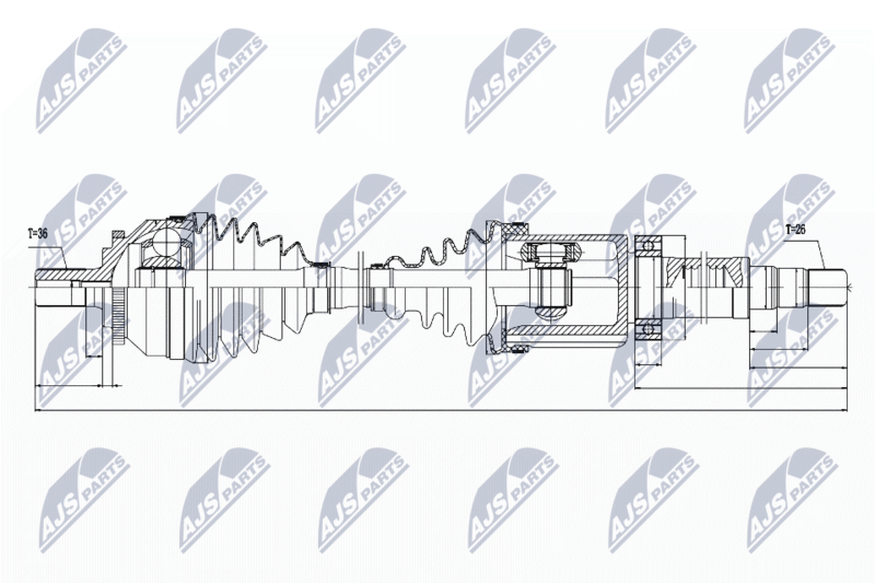 Antriebswelle NTY NPW-VV-029