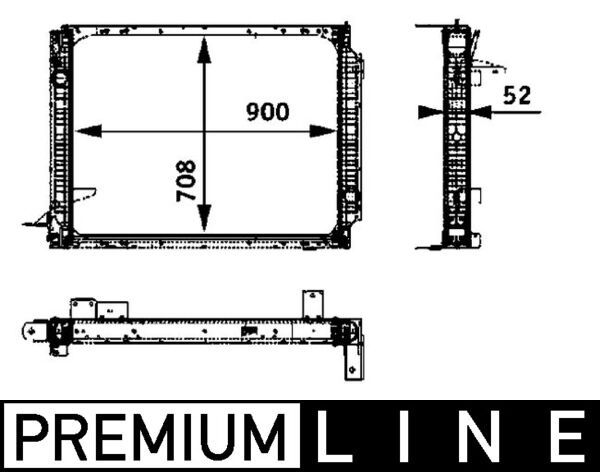 Kühler, Motorkühlung MAHLE CR732000P