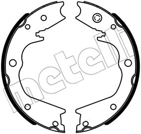 Bremsbackensatz, Feststellbremse METELLI 53-0733