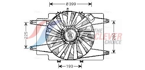 Lüfter, Motorkühlung AVA QUALITY COOLING AL7505