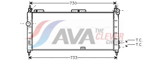 Kühler, Motorkühlung AVA QUALITY COOLING OLA2203