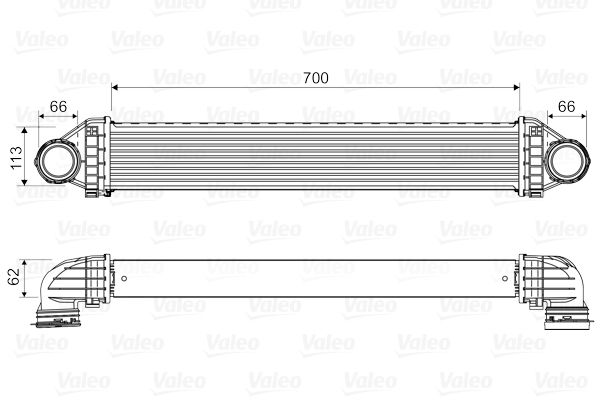 Ladeluftkühler VALEO 818806