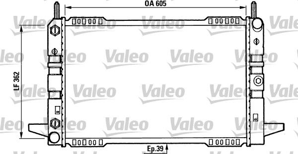 Kühler, Motorkühlung VALEO 730586