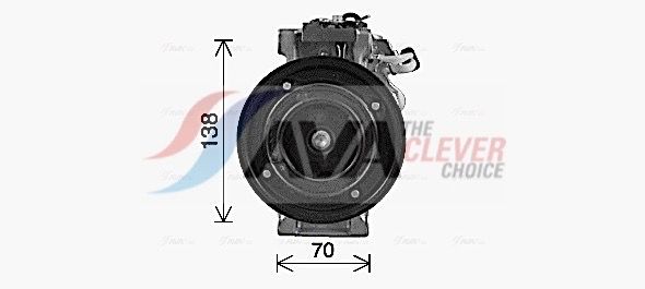 Kompressor, Klimaanlage AVA QUALITY COOLING MSAK737
