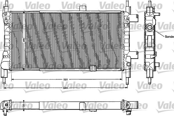 Kühler, Motorkühlung VALEO 883856