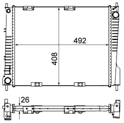 Kühler, Motorkühlung MAHLE CR841000S