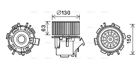 Innenraumgebläse AVA QUALITY COOLING rt8599
