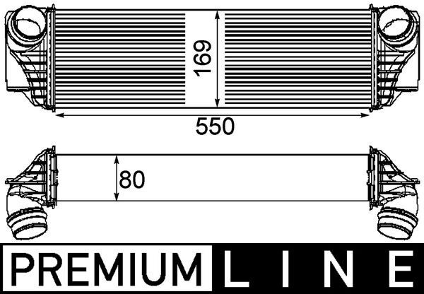 Ladeluftkühler MAHLE CI185000P
