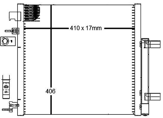 Kondensator, Klimaanlage MAHLE AC128000S