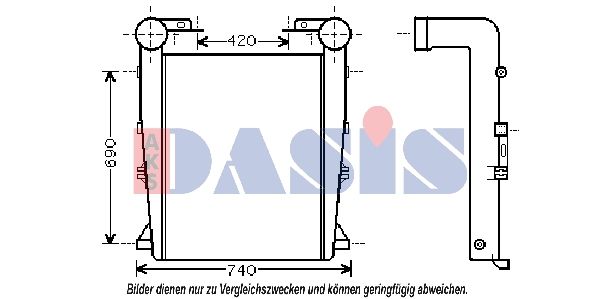 Ladeluftkühler AKS DASIS 397016N