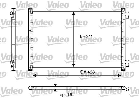 Kondensator, Klimaanlage VALEO 817685