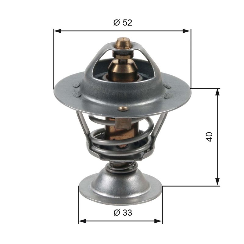 Kühlwasserthermostat Gates TH31588G1