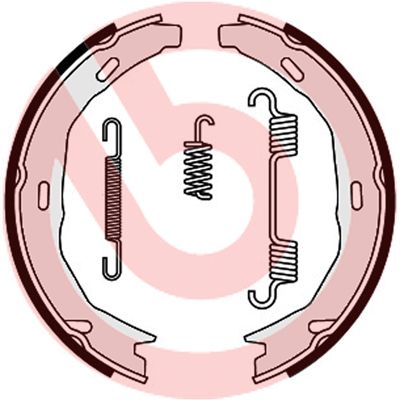 Bremsbackensatz, Feststellbremse BREMBO S 50 522