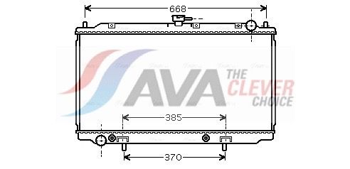 Kühler, Motorkühlung AVA QUALITY COOLING DN2222