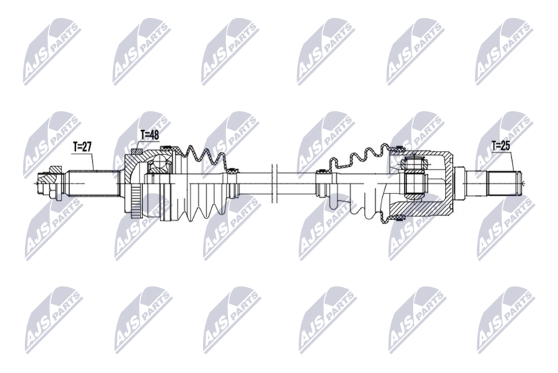 Antriebswelle (Gelenkwelle) NTY NPW-HY-679