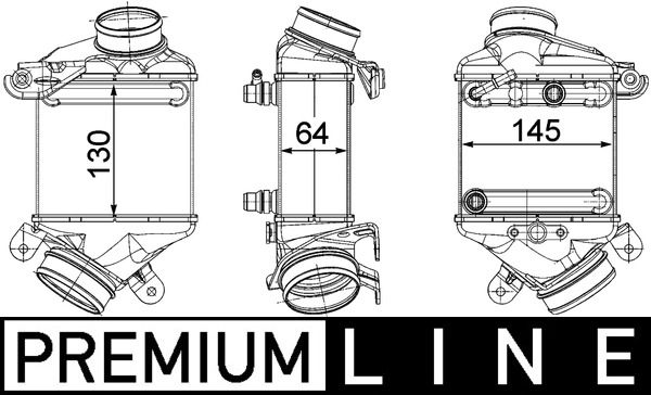 Ladeluftkühler MAHLE CI187000P