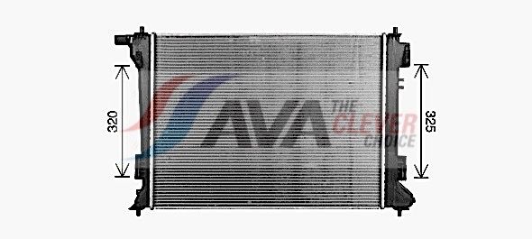 Kühler, Motorkühlung AVA QUALITY COOLING KA2334