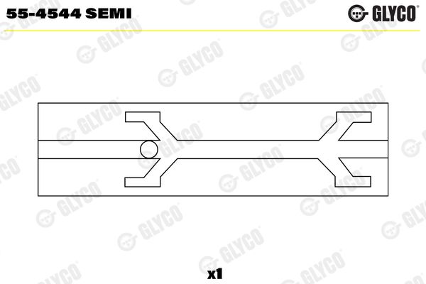 Lagerbuchse, Pleuel GLYCO 55-4544SEMI