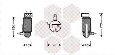 Trockner, Klimaanlage VAN WEZEL 4000D059