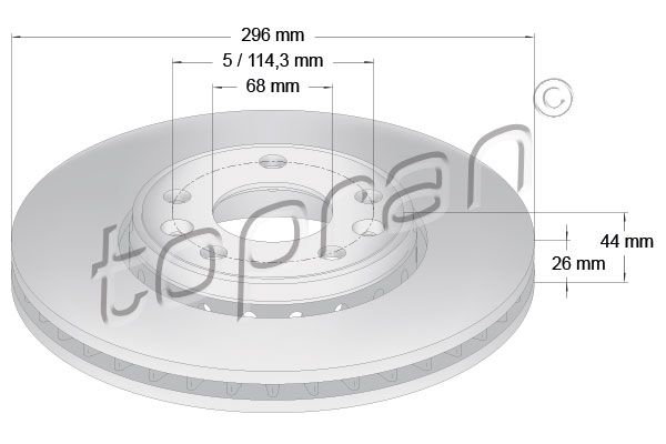 Bremsscheibe TOPRAN 700 802