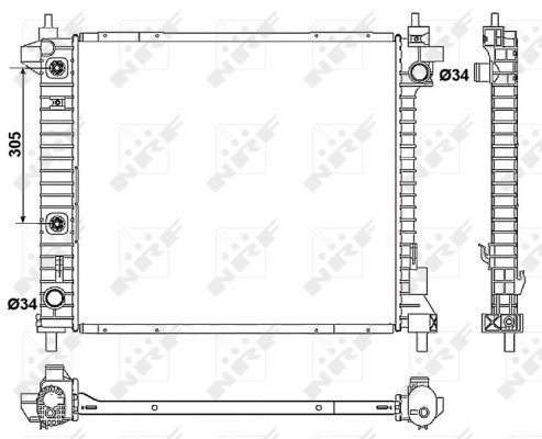 Kühler, Motorkühlung NRF 53046