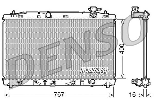 Kühler, Motorkühlung DENSO DRM50030