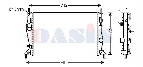 Kühler, Motorkühlung AKS DASIS 090121N