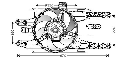 Lüfter, Motorkühlung AVA QUALITY COOLING ft7549