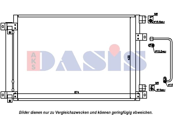 Kondensator, Klimaanlage AKS DASIS 352009N