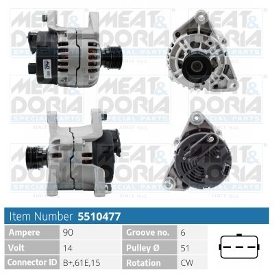 Generator MEAT & DORIA 5510477