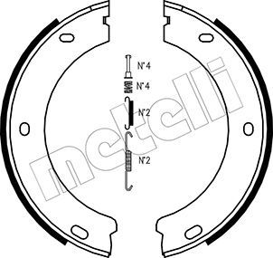 Bremsbackensatz, Feststellbremse METELLI 53-0325K