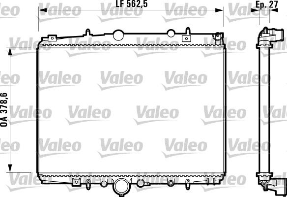 Kühler, Motorkühlung VALEO 732598