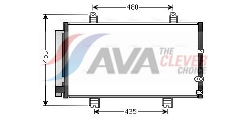 Kondensator, Klimaanlage AVA QUALITY COOLING TO5653D
