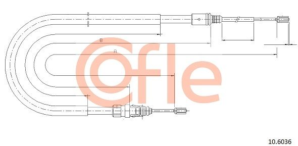 Seilzug Feststellbremse COFLE 10.6036