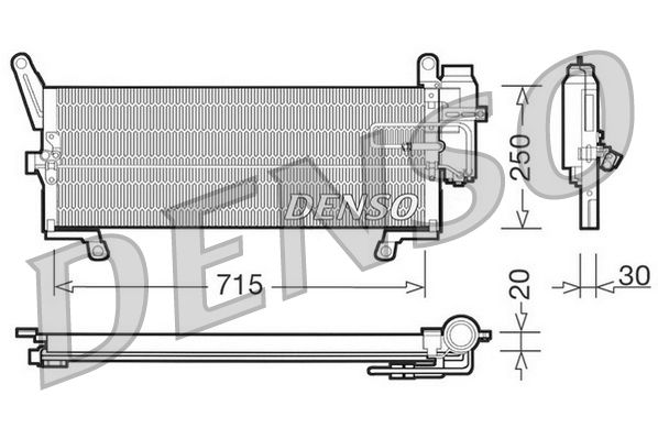 Kondensator, Klimaanlage DENSO DCN09094