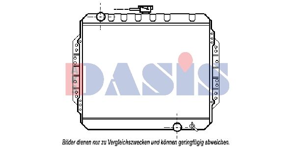 Kühler, Motorkühlung AKS DASIS 230160N