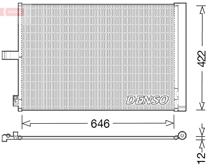 Kondensator, Klimaanlage DENSO DCN17027