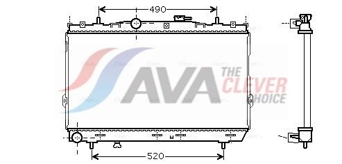 Kühler, Motorkühlung AVA QUALITY COOLING HY2185