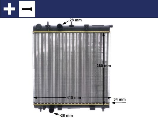 Kühler, Motorkühlung MAHLE CR2036000S