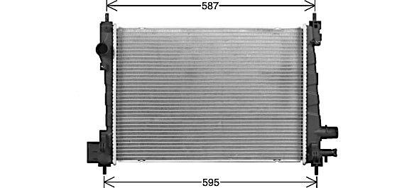 Kühler, Motorkühlung AVA QUALITY COOLING ol2706